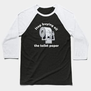 Toilet Paper Meme Baseball T-Shirt